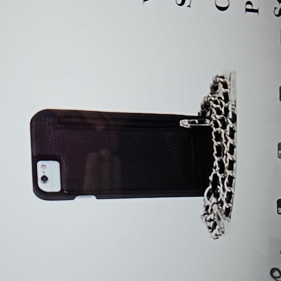 VICTORIA 3 PIECE- CROSSBODY CELL-PHONE CASE & STRAPS IN BLACK - Picture 3 of 7
